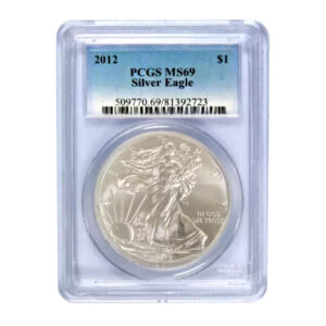 2012 $1 American Silver Eagle MS69 PCGS