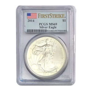 2014 $1 American Silver Eagle MS69 PCGS - First Strike