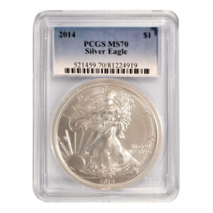 2014 $1 American Silver Eagle MS70 PCGS