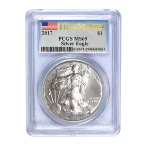 2017 $1 American Silver Eagle MS69 PCGS - First Strike