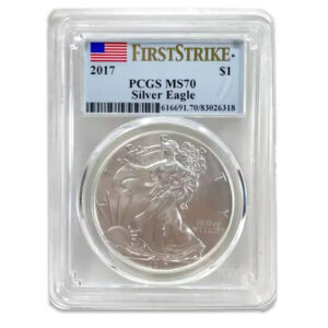 2017 $1 American Silver Eagle MS70 PCGS - First Strike