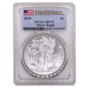 2018 $1 American Silver Eagle MS70 PCGS - First Strike