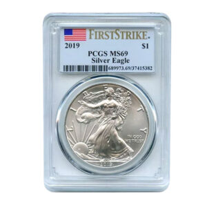 2019 $1 American Silver Eagle MS69 PCGS - First Strike