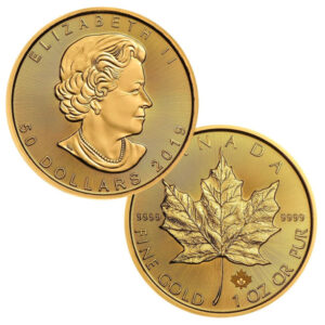 2019 $50 Canada 1oz Gold Maple Leaf Brilliant Uncirculated BU