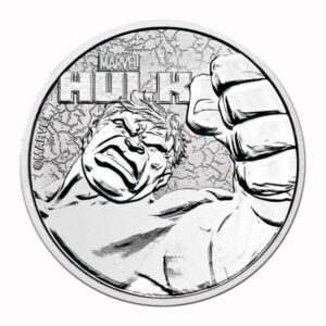 2019 Tuvalu $1 - 1 oz .9999 Silver Marvel Series Hulk BU