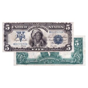 $5 - 1899 Indian Chief Large Silver Certificate - Extra Fine