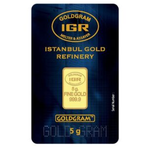 5 Gram .9999 Gold Bar - Istanbul Gold Refinery