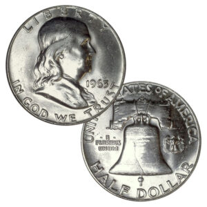 90% Silver Franklin Half Dollar Brilliant Uncirculated