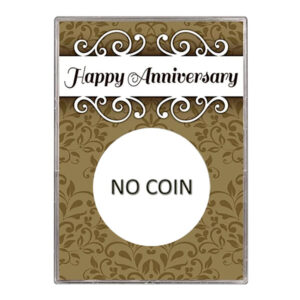 American Silver Eagle STM Holder – Happy Anniversary Design No Coin