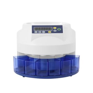 Coin Machine | Electric Coin Counter Machine,216 Coin/Min Change Sorter, Money Cash Currency Machine for Commercial, Home Use