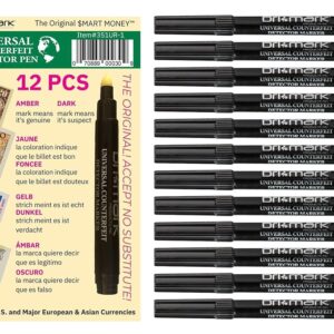 Dri Mark Universal International Counterfeit Pen, 3 Times More Ink, Fake Money Checker, Money Loss Prevention Tester & Fraud Protection for U.S. and International Currency, Made...