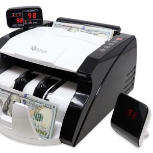 GStar Money Counter with UV/MG/IR Counterfeit Bill Detection Plus External Display with Warranty, American Brand, American Seller (Rotatable Display Screen)