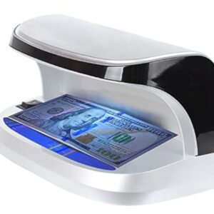 K410 Counterfeit Bill Detector with LED UV Light for Money, Credit Cards and IDs