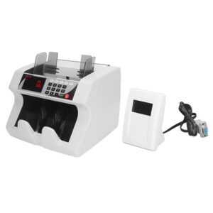 Money Counter Accurate Counting LCD Alarm Mini Commercial Bill Cash Counting Machine for Supermarkets (US Plug)
