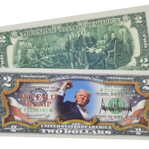 Trump 2 Dollar Bill Trump Merchandise Donald Trump Stand Strong 2024 Fight for Freedom Presidential Uncirculated Commemorative Coin