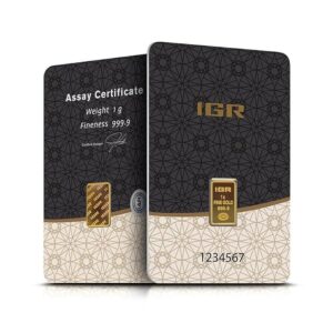 1 gram Gold Bar - Istanbul Gold Refinery Assay